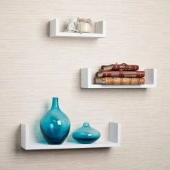 Buy 🤩 Gifts For Her Danya B Floating U Laminated Shelf - Set Of 3 😍 -Christmas Gifts Sales Store detail2DBI274