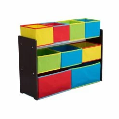Best Pirce ⌛ Gifts For Kids Delta Children Deluxe Multi-Bin Dark Chocolate Toy Organizer With Storage Bins 🔔 -Christmas Gifts Sales Store detail2DE517