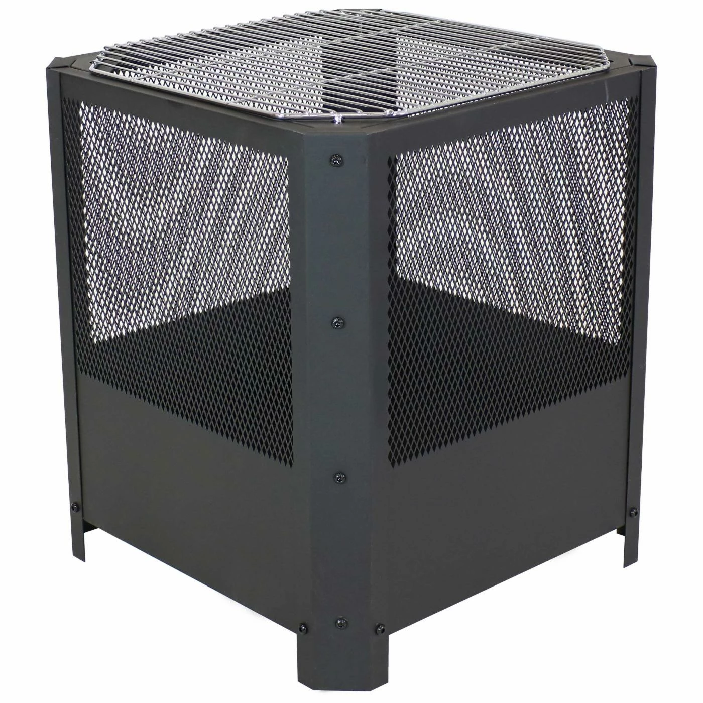 Deals 🤩 Sunnydaze Decor Gifts For Him Sunnydaze 16 In. Grelha Square Fire Pit With Grilling Grate 👍 4 Deals 🤩 Sunnydaze Decor Gifts For Him Sunnydaze 16 In. Grelha Square Fire Pit With Grilling Grate 👍 - Image 4