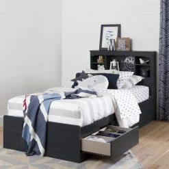 Best deal 😉 Gifts For Kids South Shore Aviron Twin Mates Bed With 3 Drawers 👏 -Christmas Gifts Sales Store detail2SSI1542