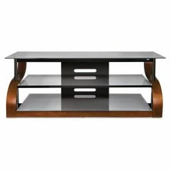 Cheap ⭐ Top Gifts BellO 65 In. Curved TV Stand - Vibrant Espresso ⌛ -Christmas Gifts Sales Store detail2TSI337