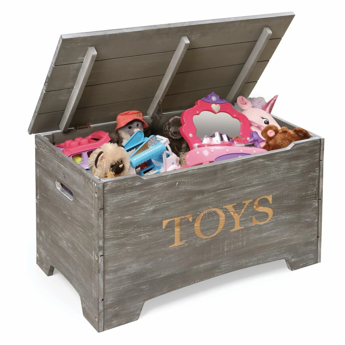 Outlet ๐ Gifts For Kids Badger Basket Solid Wood Rustic Toy Box - Vintage Gray ๐ 6 Outlet ๐ Gifts For Kids Badger Basket Solid Wood Rustic Toy Box - Vintage Gray ๐ - Image 6