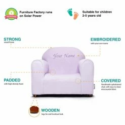 Coupon ⌛ Gifts For Kids Keet Kids Mini Chair Lavender Microsuede 🌟 -Christmas Gifts Sales Store detail3FFN047