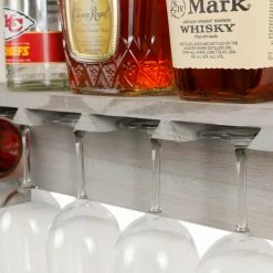 Wholesale 🎁 Top Gifts OS Home And Office Furniture Solid Wood Wall Mounted Wine And Stemware Display Cabinet 🥰 -Christmas Gifts Sales Store detail3OLP257