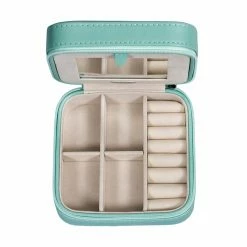 Outlet ⌛ Mele & Co. Gifts For Her Mele & Co. Josette Travel Jewelry Case - Mint Green - 5W X 5D X 2.25H In. 🎉 -Christmas Gifts Sales Store detail4ML768