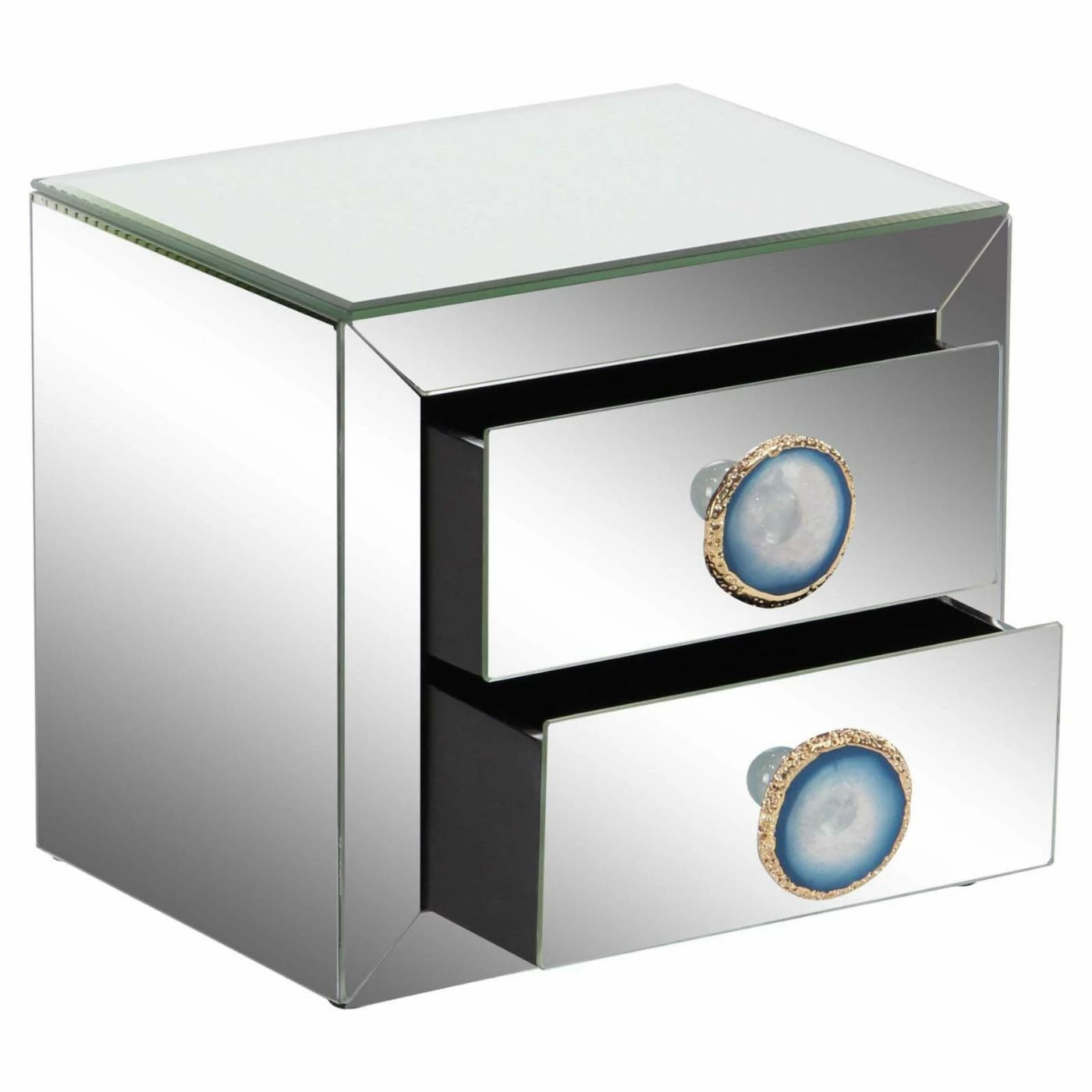 Discount โจ Gifts For Her DecMode Wood And Mirror 2 Drawer Jewelry Box - 9W X 8H In. ๐ 7 Discount โจ Gifts For Her DecMode Wood And Mirror 2 Drawer Jewelry Box - 9W X 8H In. ๐ - Image 7