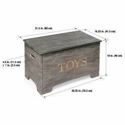 Outlet ๐ Gifts For Kids Badger Basket Solid Wood Rustic Toy Box - Vintage Gray ๐ 17 Outlet ๐ Gifts For Kids Badger Basket Solid Wood Rustic Toy Box - Vintage Gray ๐ -Christmas Gifts Sales Store detail5BGR359