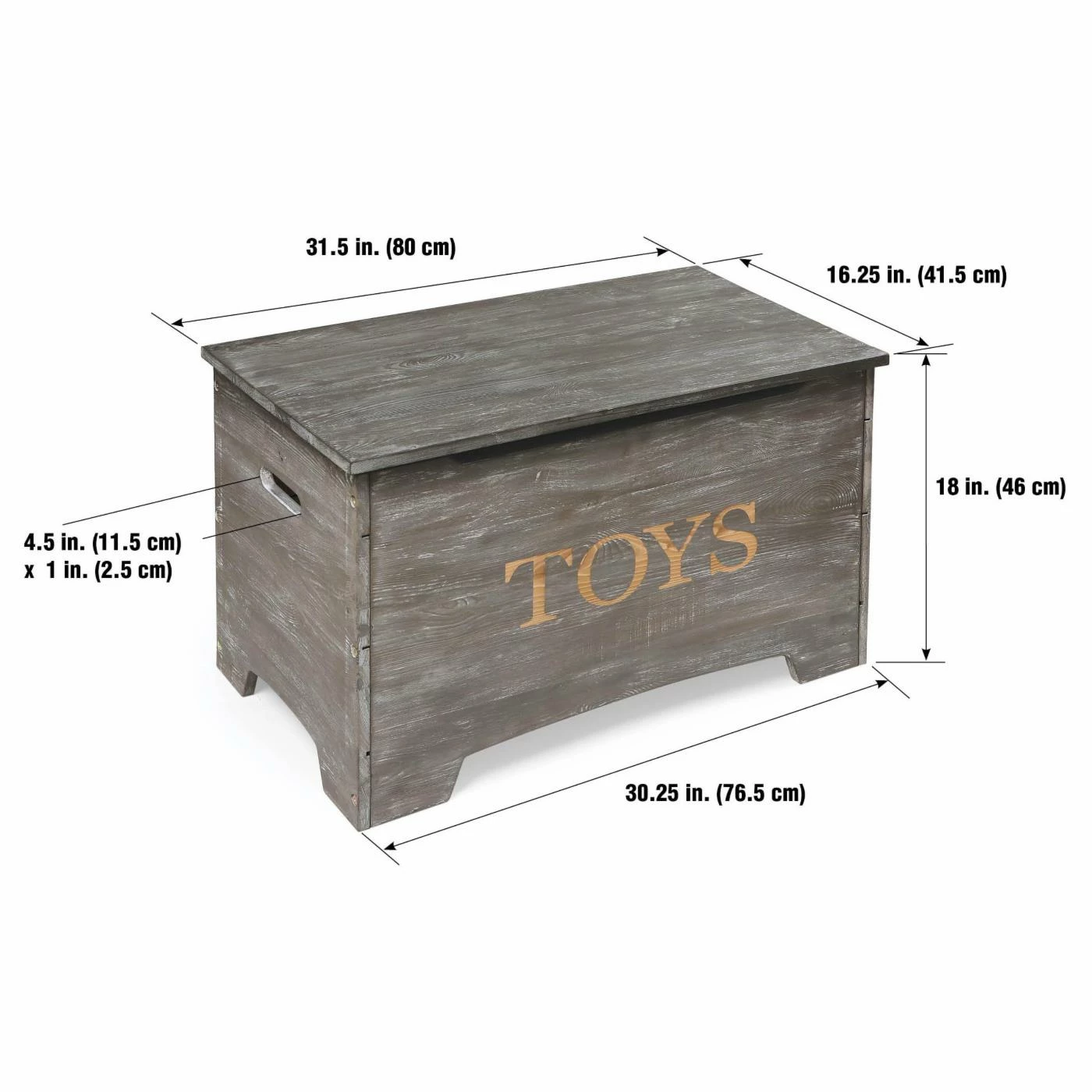 Outlet ๐ Gifts For Kids Badger Basket Solid Wood Rustic Toy Box - Vintage Gray ๐ 8 Outlet ๐ Gifts For Kids Badger Basket Solid Wood Rustic Toy Box - Vintage Gray ๐ - Image 8