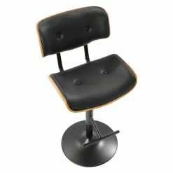 Cheapest 🛒 Gifts For Him LumiSource Lombardi Mid-Century Modern Adjustable Bar Stool 🔔 -Christmas Gifts Sales Store detail5LUS883