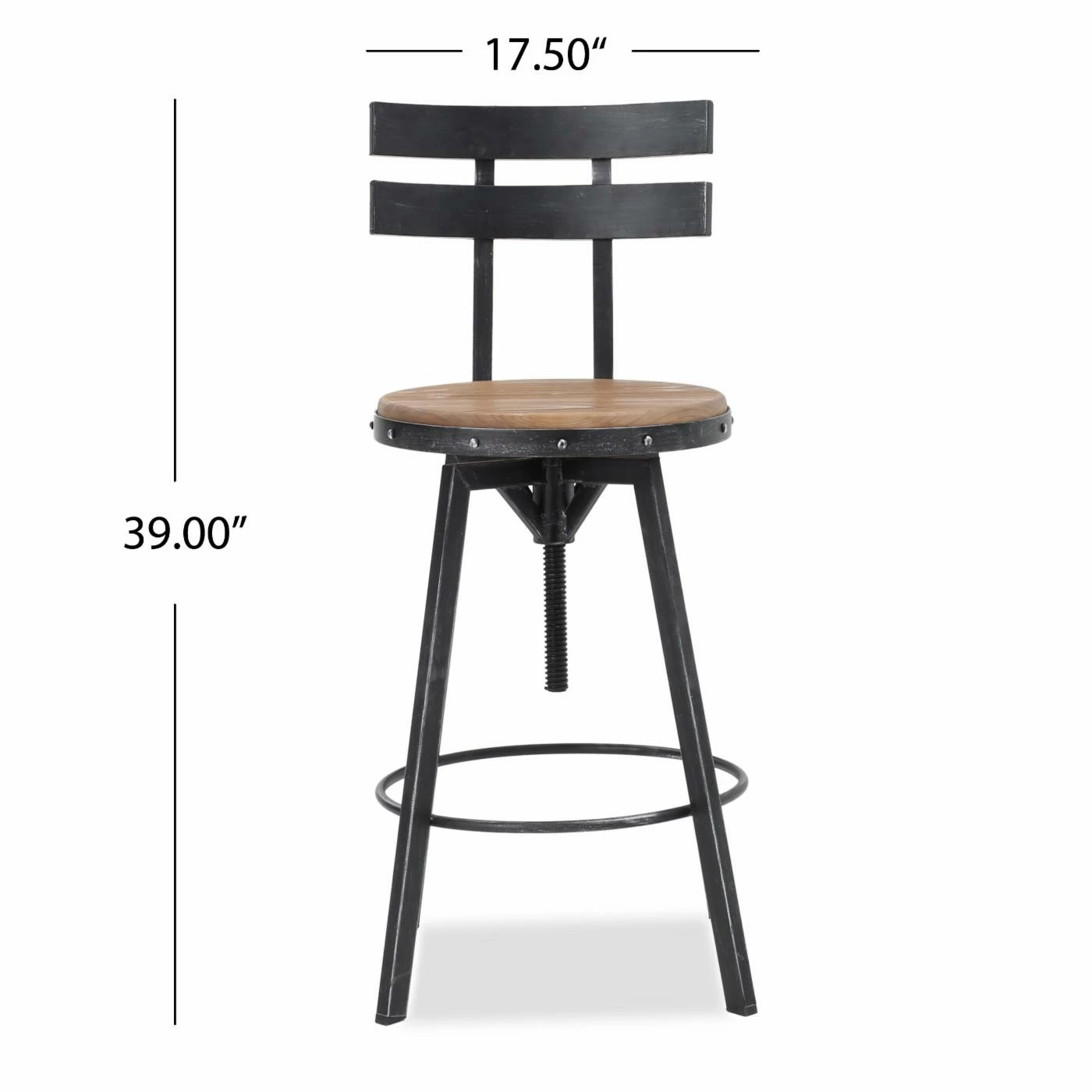 Brand new โ Gifts For Him HN Home Monroe Modern Farmhouse Black Brush Bar Stool ๐ 8 Brand new โ Gifts For Him HN Home Monroe Modern Farmhouse Black Brush Bar Stool ๐ - Image 8