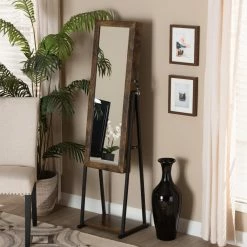 Coupon 😍 Gifts For Her Baxton Studio Ganit Jewelry Armoire With Mirror 🤩 -Christmas Gifts Sales Store detail6WSI5289