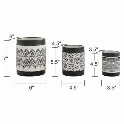 Buy 🔥 Gifts For Her Aspire Home Accents Nikos Ceramic Planter - Set Of 3 😉 -Christmas Gifts Sales Store detail7ASP1157