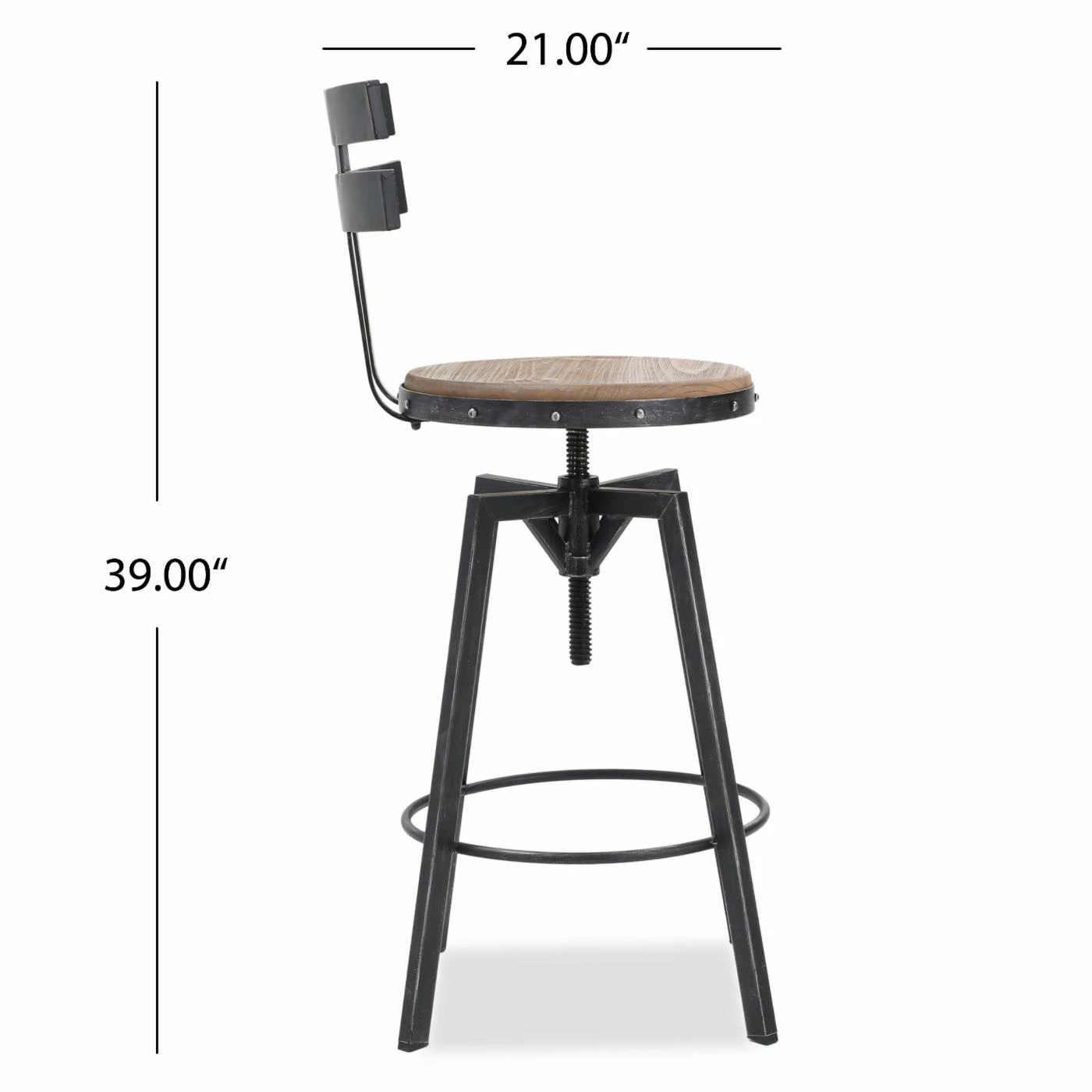 Brand new โ Gifts For Him HN Home Monroe Modern Farmhouse Black Brush Bar Stool ๐ 9 Brand new โ Gifts For Him HN Home Monroe Modern Farmhouse Black Brush Bar Stool ๐ - Image 9