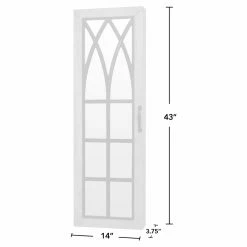 Promo 👍 Gifts For Her FirsTime Rustic Arch Wall Mounted Jewelry Armoire - Rustic Brown ✔️ -Christmas Gifts Sales Store detail7FIRI236