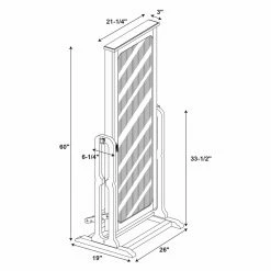 Cheap ❤️ Top Gifts Powell Antique Black Cheval Mirror Jewelry Armoire - 26L X 59.75H In. ⌛ 5 Cheap ❤️ Top Gifts Powell Antique Black Cheval Mirror Jewelry Armoire - 26L X 59.75H In. ⌛ -Christmas Gifts Sales Store detail7PO1925