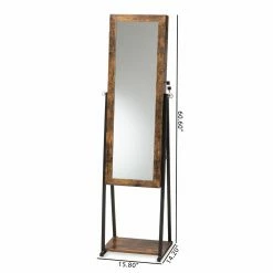 Coupon 😍 Gifts For Her Baxton Studio Ganit Jewelry Armoire With Mirror 🤩 -Christmas Gifts Sales Store detail7WSI5289