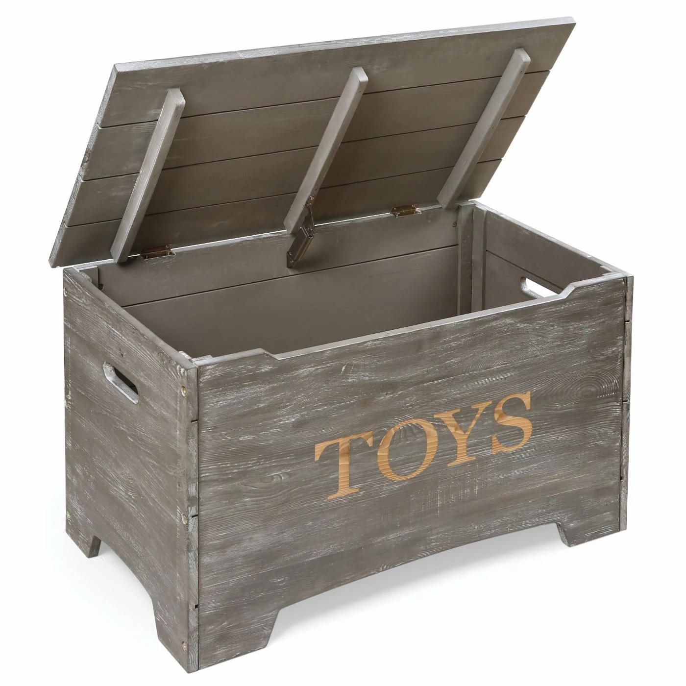 Outlet ๐ Gifts For Kids Badger Basket Solid Wood Rustic Toy Box - Vintage Gray ๐ 3 Outlet ๐ Gifts For Kids Badger Basket Solid Wood Rustic Toy Box - Vintage Gray ๐ - Image 3