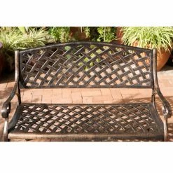 Best Sale ๐ Best Selling Home Gifts For Her Cast Aluminum Antique Copper Arched Back Bench ๐ 6 Best Sale ๐ Best Selling Home Gifts For Her Cast Aluminum Antique Copper Arched Back Bench ๐ -Christmas Gifts Sales Store detailBSHD577