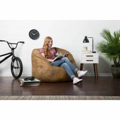 Coupon 👍 Gifts For Him Lux By Big Joe Large Milano Blazer Leather Bean Bag 🛒 -Christmas Gifts Sales Store detailCT416