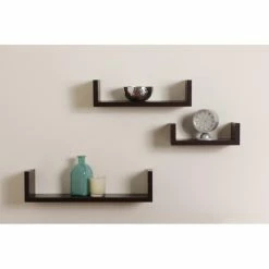 Buy 🤩 Gifts For Her Danya B Floating U Laminated Shelf - Set Of 3 😍 -Christmas Gifts Sales Store detailDBI274