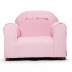 Cheap 🧨 Gifts For Kids Keet Personalized Kids Mini Chair Pink Microsuede 💯 -Christmas Gifts Sales Store detailFFN046