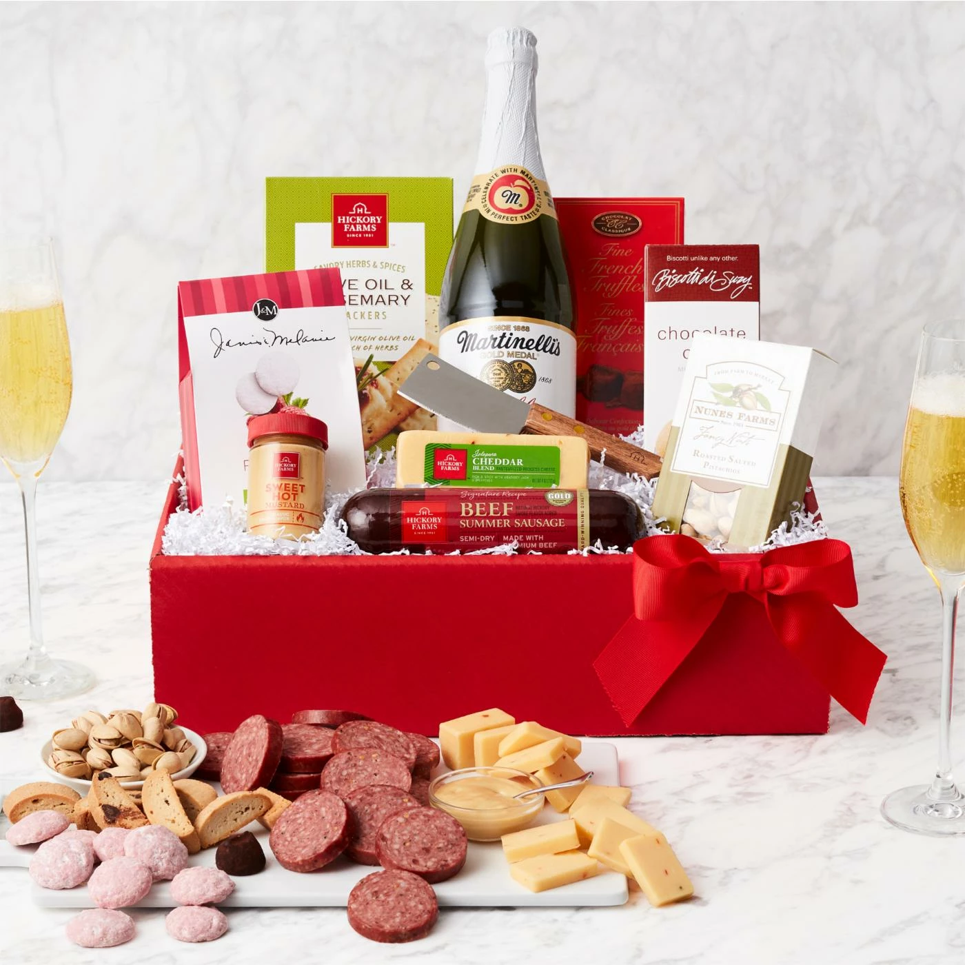 Budget ๐ HICKORY FARMS Gift Baskets Holiday Gourmet Salami & Cheese Gift Box โค๏ธ 2 Budget ๐ HICKORY FARMS Gift Baskets Holiday Gourmet Salami & Cheese Gift Box โค๏ธ - Image 2