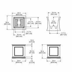 Discount ๐ Gifts For Her Mayne Square Polyethylene Fairfield Patio Planter โจ 10 Discount ๐ Gifts For Her Mayne Square Polyethylene Fairfield Patio Planter โจ -Christmas Gifts Sales Store detailMMI004