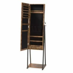 Coupon 😍 Gifts For Her Baxton Studio Ganit Jewelry Armoire With Mirror 🤩 -Christmas Gifts Sales Store detailWSI5289