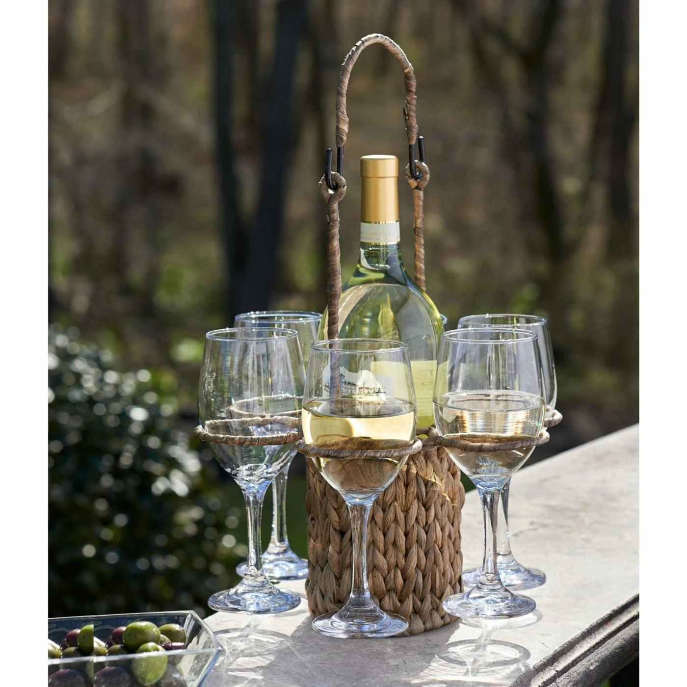 Best deal ๐งจ Gifts For Her Artland Garden Terrace Seagrass Wine Tote โญ 2 Best deal ๐งจ Gifts For Her Artland Garden Terrace Seagrass Wine Tote โญ - Image 2