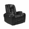 Flash Sale 👏 Top Gifts Devon & Claire Ellie Top Grain Leather Power Theater Recliner - Black ❤️
