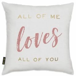 Brand new ✔️ Gifts For Her Runway Avenue All Of Me And You Gold Indoor Decorative Pillow 💯