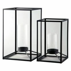 Budget ❤️ Signature Design By Ashley Top Gifts Ashley Dimtrois Lantern Set - Set Of 2 🤩