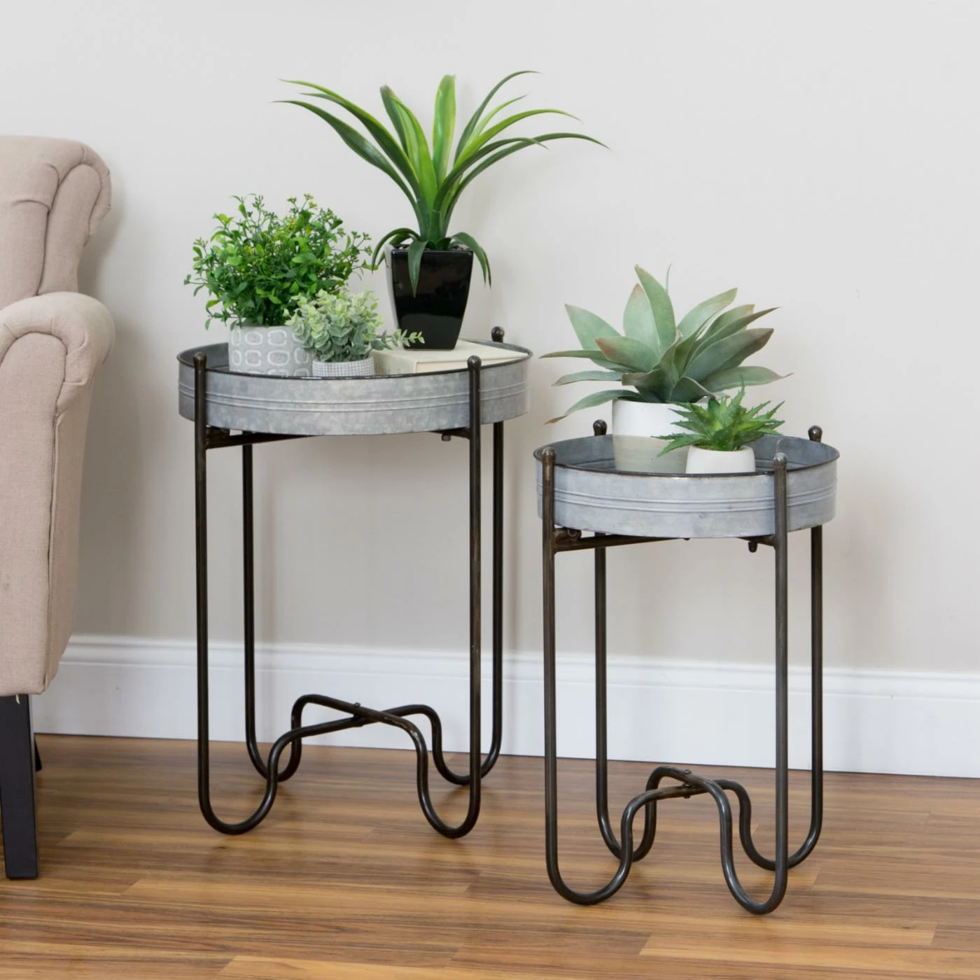 New ๐ฅฐ Top Gifts Aspire Home Accents Easton Metal Planter Table - Set Of 2 ๐ 1 New ๐ฅฐ Top Gifts Aspire Home Accents Easton Metal Planter Table - Set Of 2 ๐