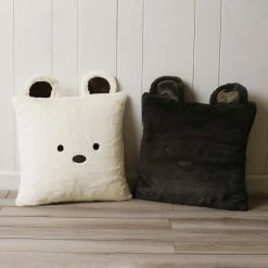Deals ❤️ Gifts For Kids Best Home Fashion Faux Fur Plush Bear Pillow 🎁