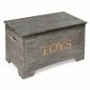 Outlet 🎁 Gifts For Kids Badger Basket Solid Wood Rustic Toy Box - Vintage Gray 😉