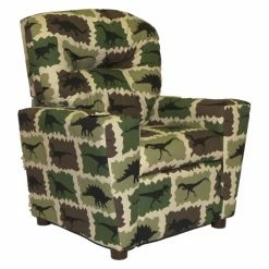 Best Pirce 🎉 Gifts For Kids Brazil Furniture Cupholder Child Recliner - Camo Rex 🛒