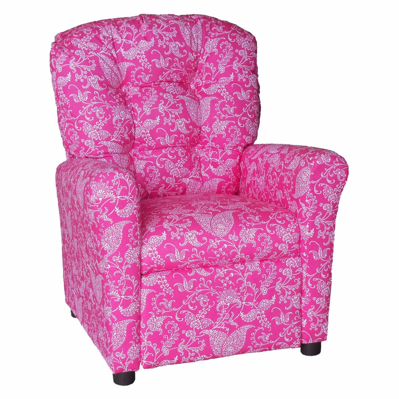 Best Pirce โญ Gifts For Kids Brazil Furniture 4-Button Back Childrens Recliner - Small Paisley Pink ๐งจ 1 Best Pirce โญ Gifts For Kids Brazil Furniture 4-Button Back Childrens Recliner - Small Paisley Pink ๐งจ