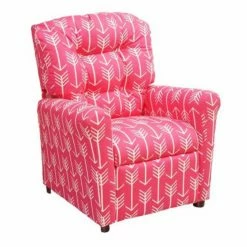 Best deal 🤩 Gifts For Kids Brazil Furniture Arrow 4-Button Back Child Recliner ⌛