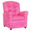 Budget 👍 Gifts For Kids Brazil Furniture Polka-Dotted 4 Button Child Recliner ⭐