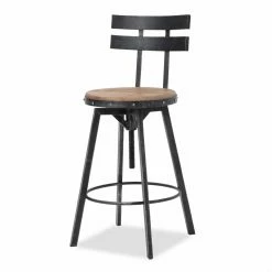 Brand new ⌛ Gifts For Him HN Home Monroe Modern Farmhouse Black Brush Bar Stool 😉