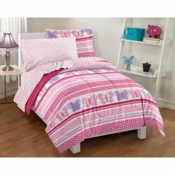 Best reviews of 👏 Gifts For Kids Dream Factory Butterfly Dots Mini Bed In A Bag ⌛