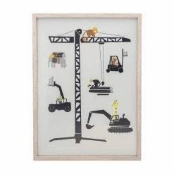Budget ✔️ Sprinkle & Bloom Gifts For Kids Animals Construction Vehicles Kids Framed Wall Art By Sprinkle & Bloom 💯