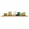 Hot Sale 🤩 Gifts For Her 3R Studios Wood Tray With 9 Green Glass Votive Holders 🎉