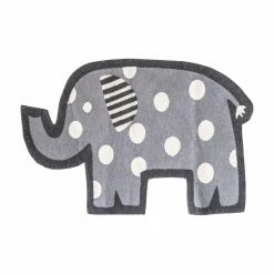 Cheapest 🔥 Gifts For Kids Elephant Shaped Kids Knit Area Rug By 3R Studios ⭐