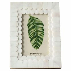Hot Sale 🎉 Gifts For Her 3R Studios White Scalloped Bone And Wood Photo Frame 🌟