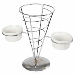 Budget ✔️ Top Gifts Creative Home Chrome Works French Fry Set 9 X 5 X 8 1/2 In. With 2 Ceramic Ramekins 👍