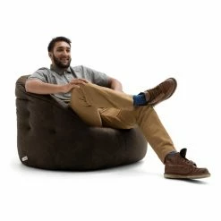 Coupon 👍 Gifts For Him Lux By Big Joe Large Milano Blazer Leather Bean Bag 🛒