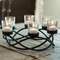 Best deal 👍 Gifts For Her Danya B Round Waves Candleholder 😀