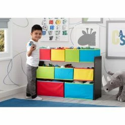 Best Pirce โ Gifts For Kids Delta Children Deluxe Multi-Bin Dark Chocolate Toy Organizer With Storage Bins ๐