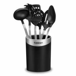 Hot Sale 🛒 Gifts For Her Cuisinart Utensil Crock With 6 Barrel Handle Tools 👍